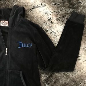 Juicy Couture Logo velour hoodie